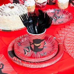 Ninja Birthday Party Decorations Set – 202-Piece Ninja Party Supplies Serves 25