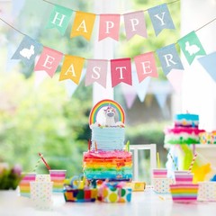 Happy Easter Banner Easter Chicken Egg Felt Happy Easter Bunny Banner Felt Ea…