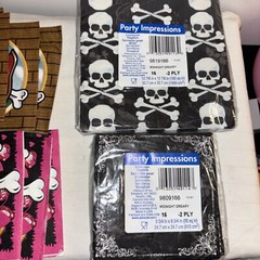 Pirate Party Decorations Mixed Bag Napkins Stickers Pirate Hats Patch