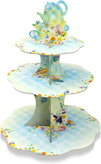 Alice in Wonderland Party Decoration Cupcake Stand for Mad Hatter Spring Theme B