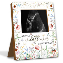 Wildflower Baby Shower Decorations, Baby Shower Sign Picture Frame, Wildflower P