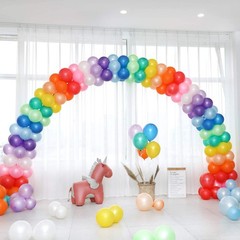Rainbow Balloons, 120pcs Party Balloons for Birthday Baby Shower Graduation A…
