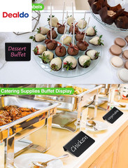 12 Pack 4″X3″ Small Food Labels for Party Buffet Food Signs for Birthday Bakery