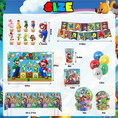 Ultimate Birthday Party Supplies Kit – 14-in-1 Decorations, Balloons, Tablecloth