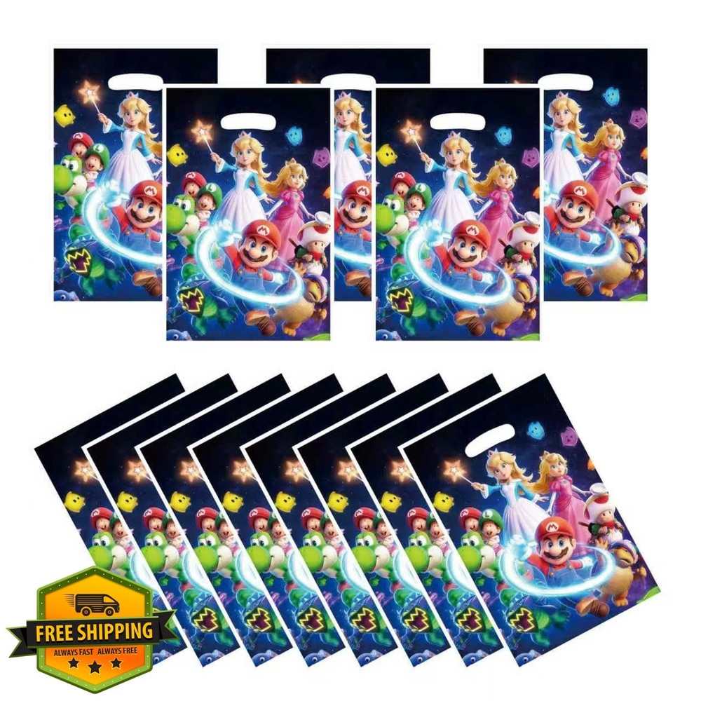 88xiaoyun Mario Party Gift Bags Birthday Decoration