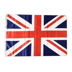 UNION JACK FLAG BRITISH ENGLAND ROYAL HANGING PARTY DECORATION 90CM X 60CM