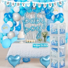 Baby Shower Decorations for Boy – All-in-Inclusive Baby Boy Shower Blue Decor…