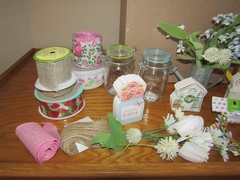 HUGE LOT WEDDING/BABY SHOWER DECORATIONS- MARKET FLORAL SPRING- HOBBY LOBBY