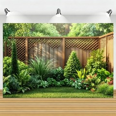 Magic Forest Flower Garden Backdrop Photo Birthday Background Party Decor Banner