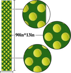 Tennis Ball Table Runner Sports Themed Event Birthday Party Decoration Home Dini