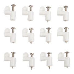 38 Inch Offset Window Screen Clips Set Includes Screws Plastic Flexible