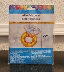 Diamond Ring Foil Balloon 22″ tall – Engagement, Bachelorette, Wedding Party NIB