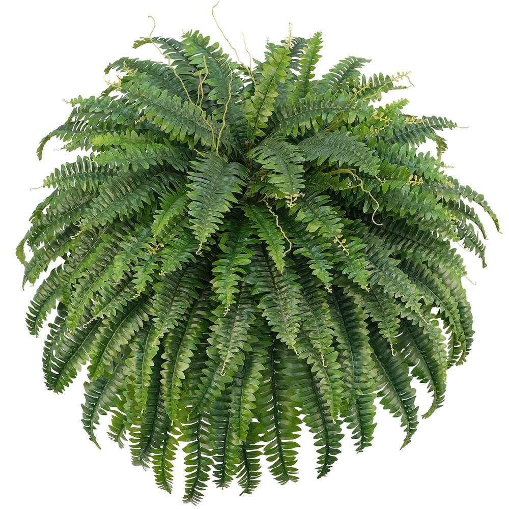FOREST PRINCE 50″ Artificial Boston Ferns, Fake Bush 1 Pcs, 1 Pcs