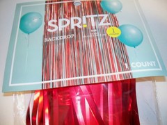 NEW YEARS RED Party Backdrop Gold – Spritz 3ft x 8ft