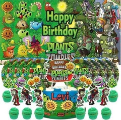 Plants vs Zombies Happy Birthday Kit, 40 pcs, New – Free Shipping!