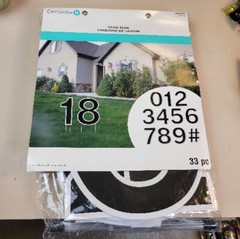 Celebrate It 33 piece Number Yard Signs~ Birthday~ Anniversary~Number Stuff