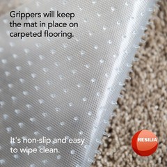 HugsandTails Pet Carpet Protector – Doorway 1’3″ x 4′ (Rectangular), Clear