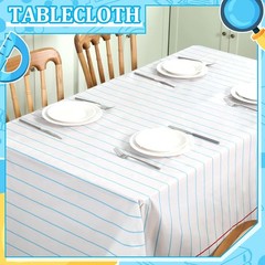 Disposable 54×108 Lined Notebook Tablecloths Set for School Party Celebrations