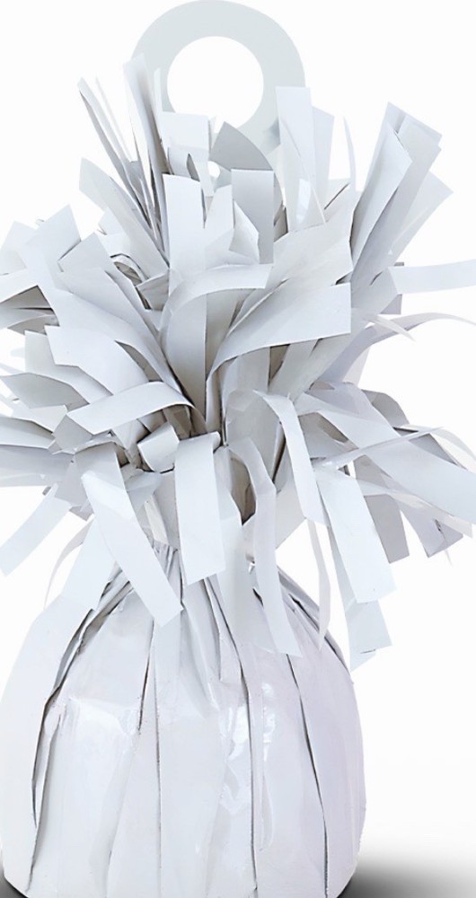 White Foil Balloon Weight