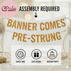 More Fun than Two 20 Year Olds Black Glitter Banner – Happy 40Th Birthday Party