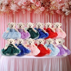 Quinceanera Doll Quince Teddy Bear with Dress,Quinceanera Decorations for Gir…