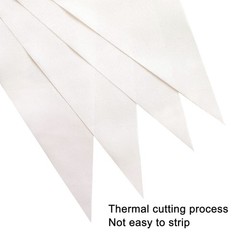 100 Feet White Pennant Banners Flags String Hanging Triangle Bunting Flags,Party