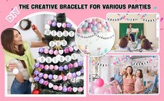 103 Pcs DIY Classroom Back to School Banner Decor Set Giant Friendship Bracelet