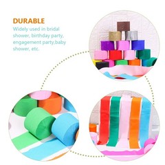 12Pcs Birthday Streamers Paper Decorations Assorted Color Crepe Party Streamers