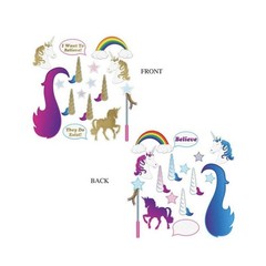 Unicorn Sparkle Glittered Deluxe Reversible 32 Piece Photo Booth Props Set