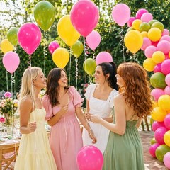 Pink Yellow Green Balloons, 60 Pcs 12 Inch Olive Green Yellow Peach Pink Rose…