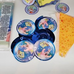SpongeBob Squarepants Birthday Party Supplies Tablecloth Banner Hanging Swirls