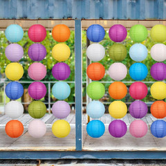 20PCS Decorative Paper Lanterns, 8″ Chinese Hanging Paper Lanterns Ball Lanterns
