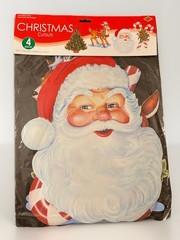 Beistle Christmas cutouts 1989 reproduction. 14 To 17 Inches
