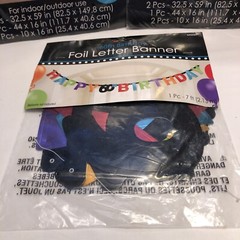 60th birthday party decorations Banner W6 Ft Wall Decorating Kit -A4