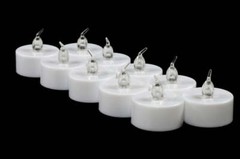 Fantado LED Battery Operated Flameless Tea Light Candles – Warm White (12 PAC…