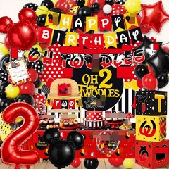 Mouse 2nd Birthday Party Decorations 143Pcs Oh Twodles Birthday Decorations B…