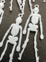 20 Vintage 6cm Skeleton Charms – HALLOWEEN, Jewellery, Cracker , Party Bag Toy