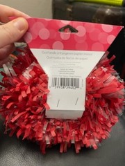 Red Tissue Fringe Garland 25FT Party Decoration New!!!