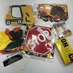 Construction Party Supplies – Birthday Decorations Balloons Vehicles Caution