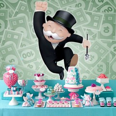 Monopoly Party Decor Party Supplies Backdrop Banner Background Vinyl 7x5ft