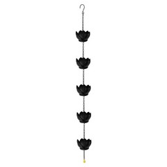 Hanging Garden Decoration 1 2 Meter Lotus Rain Chain with Five Flowers