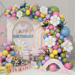 Spring Flower Balloon Arch Kit – 157Pcs Daisy Decorations for Baby Shower & Part