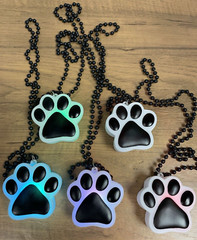 Dog Pawprint Light Necklace Multi-Color Stroller Hanging LED NEW-See Video