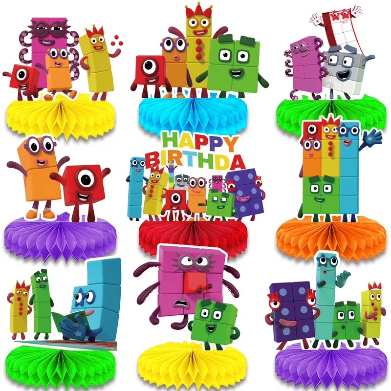 Number Honeycomb Centerpieces 3D Table Decorations Party Supplies