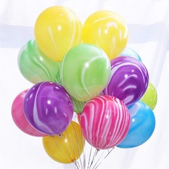 Rainbow Tie Dye Balloons 100PCS 12 Inch Agate Marble Latex Swirl Balloons For…