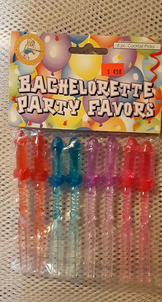 Bachelorette Party Pecker Picks 8pk Toothpicks 5″ long