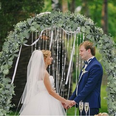 5.9′ Long Faux Silver Dollar Eucalyptus Leaves Greenery Artificial Garland in