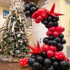 Red and Black Latex Balloons, 67 12 Inch Black and Red Party Balloons for , G