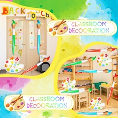 6 Pcs Inflatable Large Paint Brush Balloons Set with Color Palette Balloon 41…
