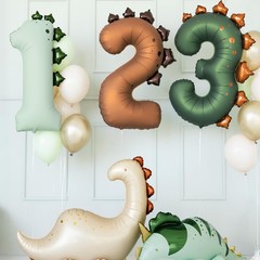 Dinosaur Number 3 Balloon 36 Inch Three Rex Balloons 3 Years Old Birthday Dec…